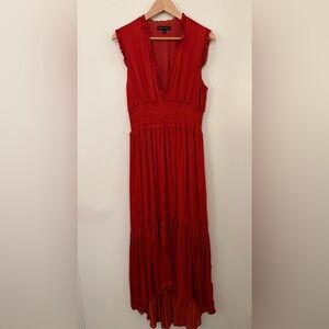 Banana Republic Vibrant Red Maxi Dress